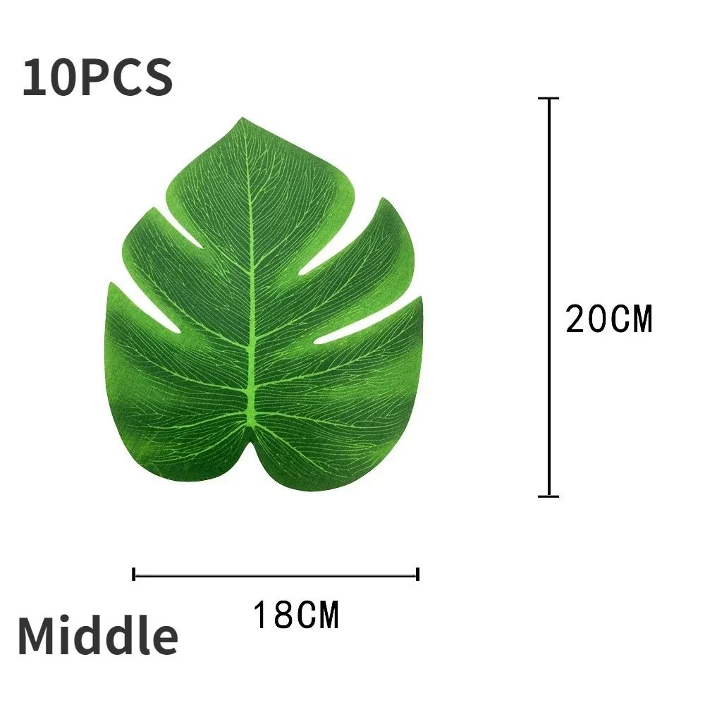Artificial Palm Leaf Party Decor Set