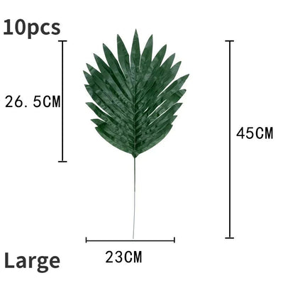 Artificial Palm Leaf Party Decor Set