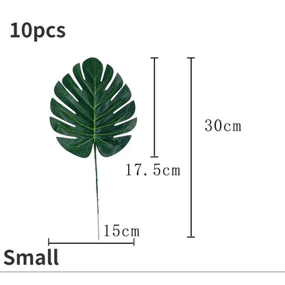 Artificial Palm Leaf Party Decor Set