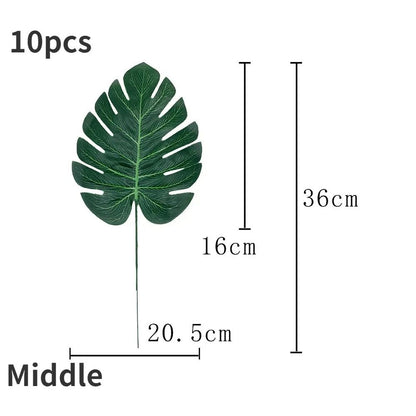 Artificial Palm Leaf Party Decor Set