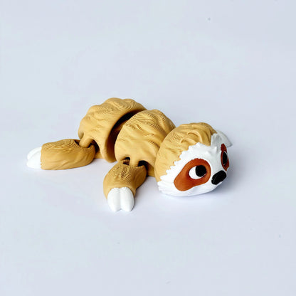 3D Printed Articulated Sloth & Koala | Movable Animal Figurine | Desktop Fidget Decor for Office, Car & Home
