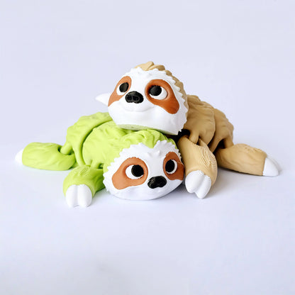 3D Printed Articulated Sloth & Koala | Movable Animal Figurine | Desktop Fidget Decor for Office, Car & Home