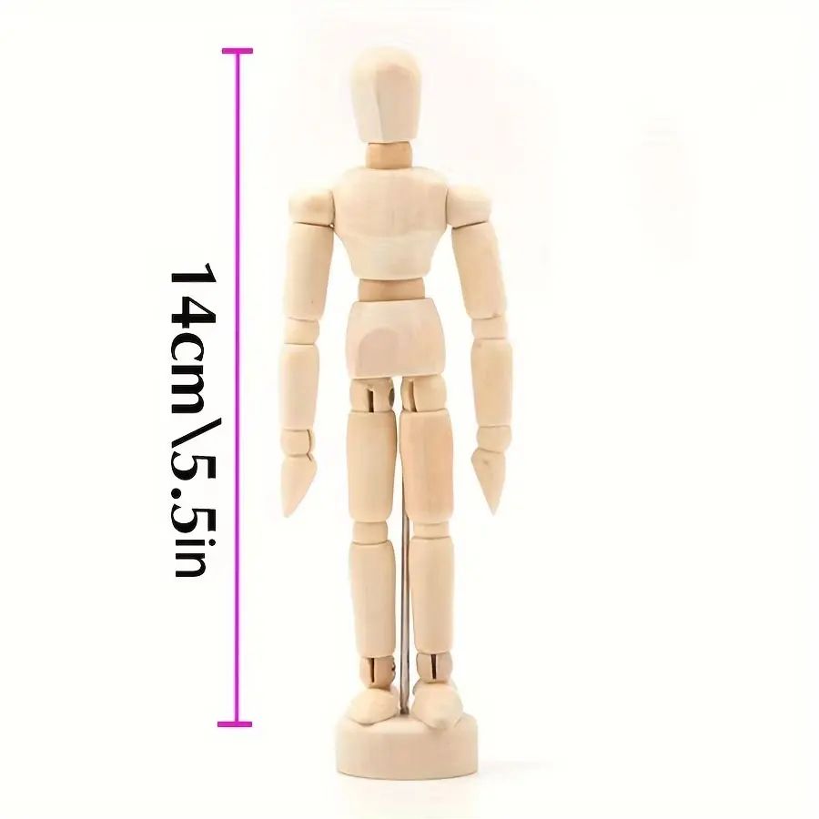 Wooden Artist Mannequin for Drawing - Posable Wooden Mannequin Decor Model
