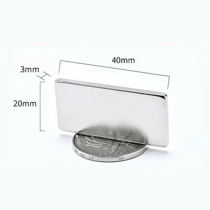 10pcs N52 Strong Neodymium Square Magnets Set – Heavy Duty Magnetic Blocks for Office, Fridge & DIY Use