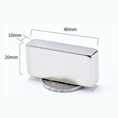 10pcs N52 Strong Neodymium Square Magnets Set – Heavy Duty Magnetic Blocks for Office, Fridge & DIY Use