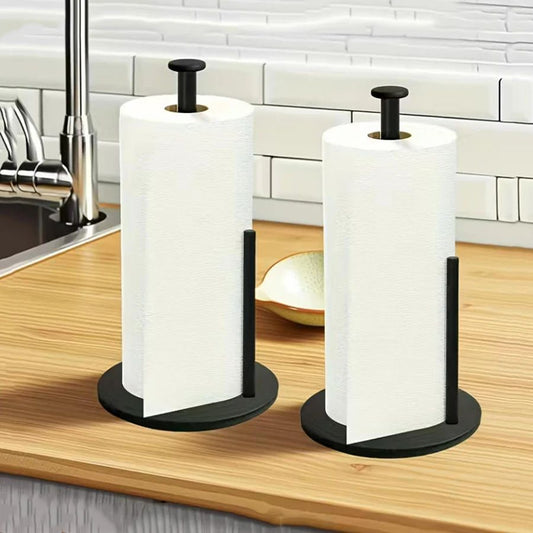 Stainless Steel Paper Towel Holder with Weighted Base Countertop Organizer