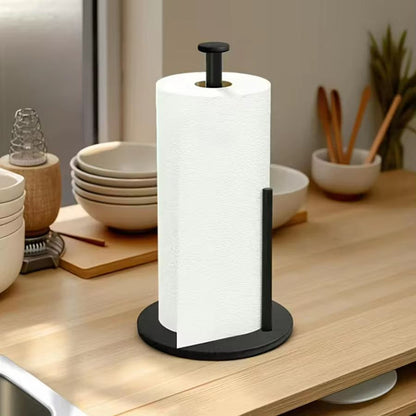 Stainless Steel Paper Towel Holder with Weighted Base Countertop Organizer