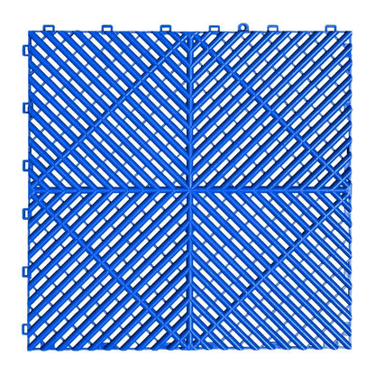 Interlocking Garage Floor Tiles Heavy Duty Vented Modular Outdoor Flooring