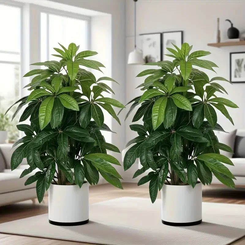 Large Artificial Money Tree Palm Realistic Indoor Outdoor Decor