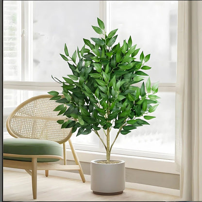 Lifelike Artificial Eucalyptus Plant Tall Decorative Indoor Tree for Home & Office Styling