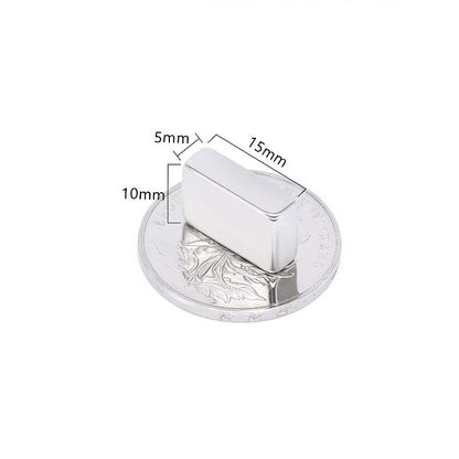 N52 Strong Square Magnet Set 10pcs Compact Rare Earth Magnets for Home Office Use