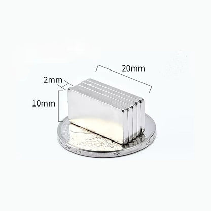 N52 Strong Square Magnet Set 10pcs Compact Rare Earth Magnets for Home Office Use