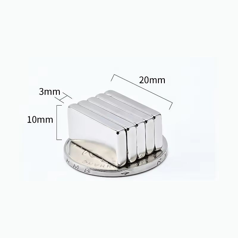 N52 Strong Square Magnet Set 10pcs Compact Rare Earth Magnets for Home Office Use