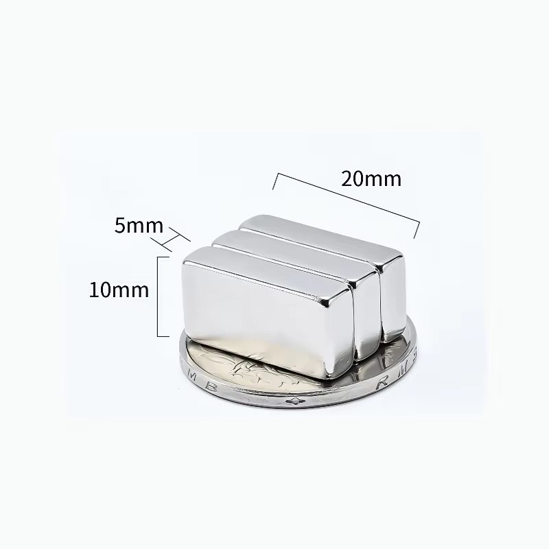 N52 Strong Square Magnet Set 10pcs Compact Rare Earth Magnets for Home Office Use