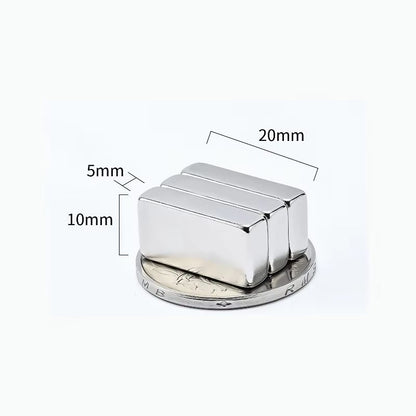 N52 Strong Square Magnet Set 10pcs Compact Rare Earth Magnets for Home Office Use
