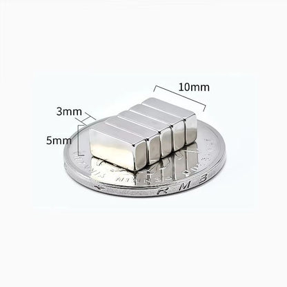 N52 Strong Square Magnet Set 10pcs Compact Rare Earth Magnets for Home Office Use