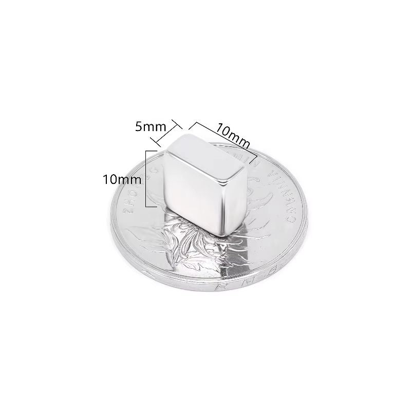 N52 Strong Square Magnet Set 10pcs Compact Rare Earth Magnets for Home Office Use