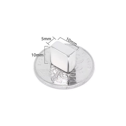 N52 Strong Square Magnet Set 10pcs Compact Rare Earth Magnets for Home Office Use