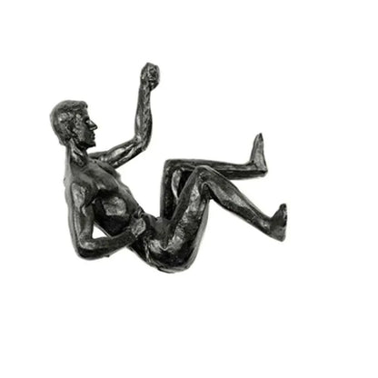 Modern Climbing Man Wall Sculpture Resin 3D Athlete Wall Art Decor