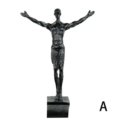 Modern Climbing Man Wall Sculpture Resin 3D Athlete Wall Art Decor