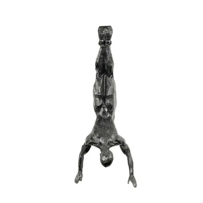 Modern Climbing Man Wall Sculpture Resin 3D Athlete Wall Art Decor