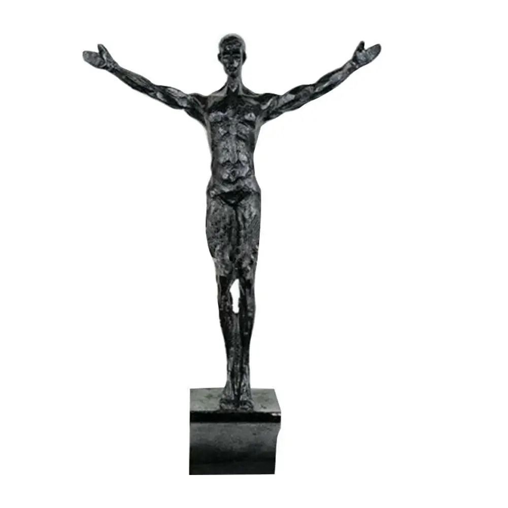 Modern Climbing Man Wall Sculpture Resin 3D Athlete Wall Art Decor