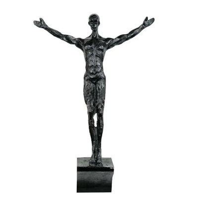 Modern Climbing Man Wall Sculpture Resin 3D Athlete Wall Art Decor