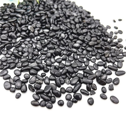 Natural shungite gravel for Water Carafes, Crystal Rituals, and Home Decor