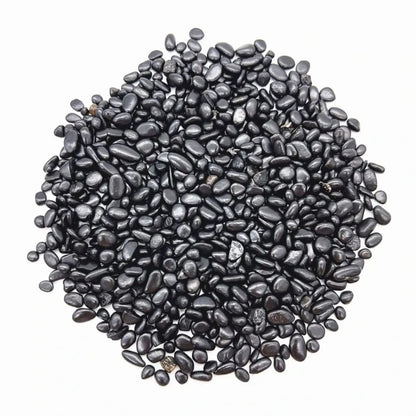 Natural shungite gravel for Water Carafes, Crystal Rituals, and Home Decor