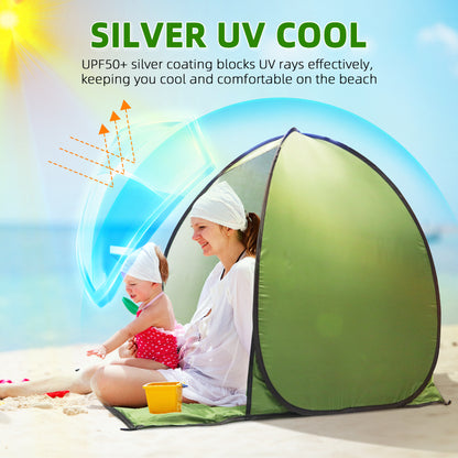 Pop Up Beach Tent UV Protection Waterproof Sun Shelter for Camping and Outdoor Shade
