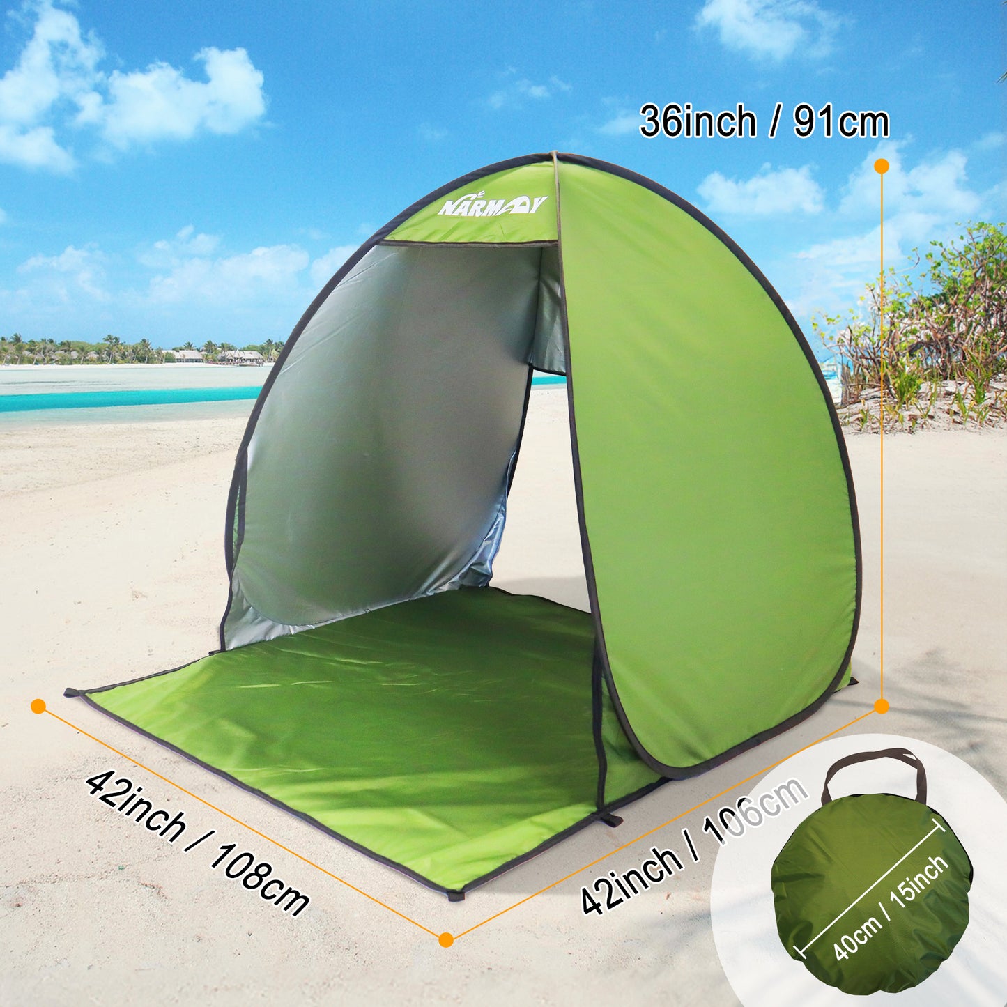 Pop Up Beach Tent UV Protection Waterproof Sun Shelter for Camping and Outdoor Shade