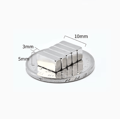 10PCS N52 Strong Square Neodymium Magnets Heavy Duty Compact Magnetic Set
