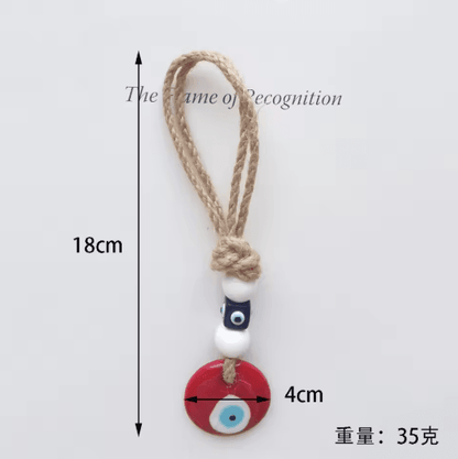 Evil Eye Nazar Macrame Wall Hanging Protective Lucky Charm Decor