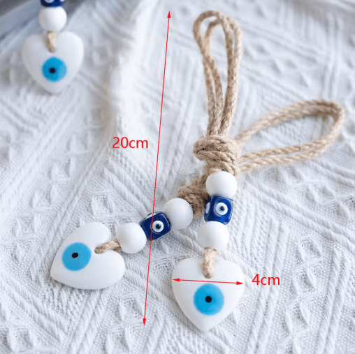 Evil Eye Nazar Macrame Wall Hanging Protective Lucky Charm Decor