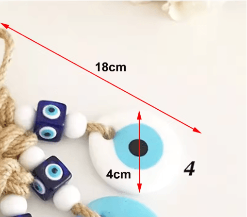 Evil Eye Nazar Macrame Wall Hanging Protective Lucky Charm Decor