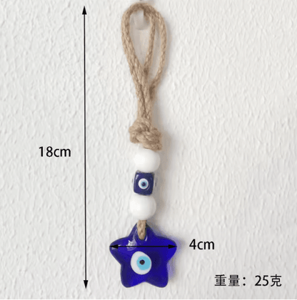 Evil Eye Nazar Macrame Wall Hanging Protective Lucky Charm Decor