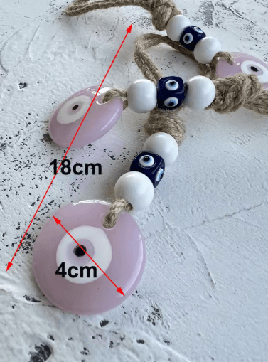 Evil Eye Nazar Macrame Wall Hanging Protective Lucky Charm Decor