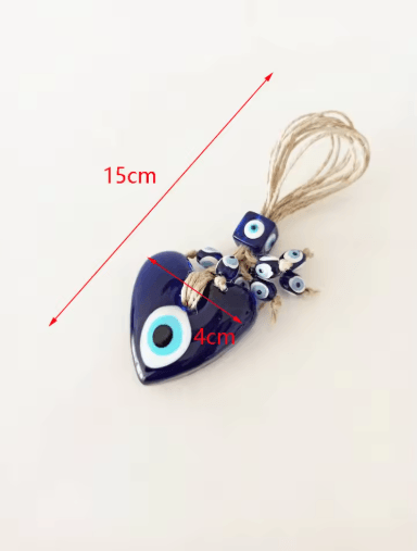 Handmade Turkish Evil Eye Pendant Lucky Glass Bead Wall & Car Hanging Decor