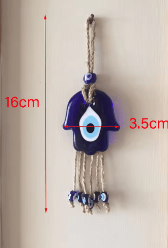 Handmade Turkish Evil Eye Pendant Lucky Glass Bead Wall & Car Hanging Decor