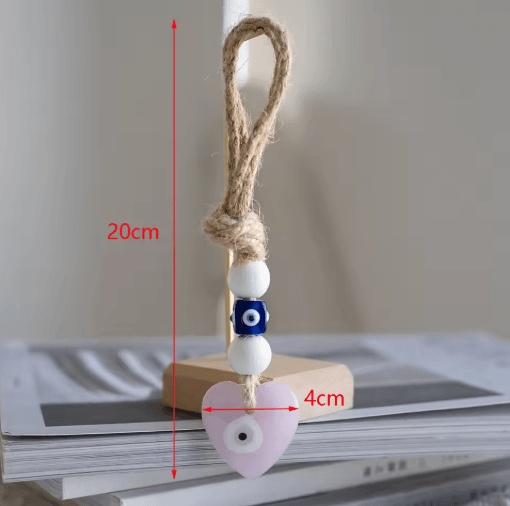 Handmade Turkish Evil Eye Pendant Lucky Glass Bead Wall & Car Hanging Decor