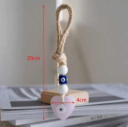 Handmade Turkish Evil Eye Pendant Lucky Glass Bead Wall & Car Hanging Decor
