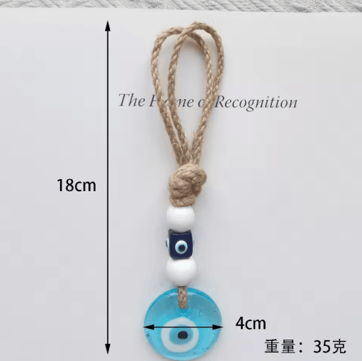 Handmade Turkish Evil Eye Pendant Lucky Glass Bead Wall & Car Hanging Decor