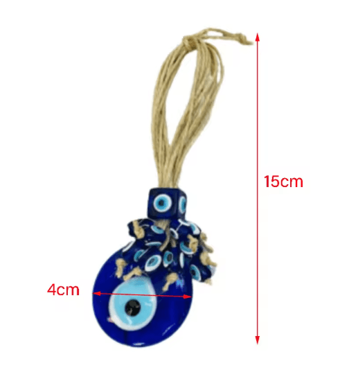 Handmade Turkish Evil Eye Pendant Lucky Glass Bead Wall & Car Hanging Decor