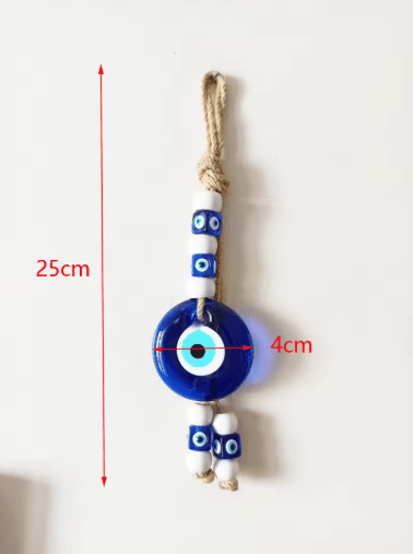 Handmade Turkish Evil Eye Pendant Lucky Glass Bead Wall & Car Hanging Decor