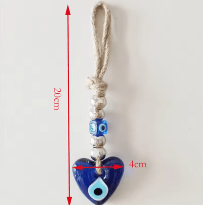 Handmade Turkish Evil Eye Pendant Lucky Glass Bead Wall & Car Hanging Decor