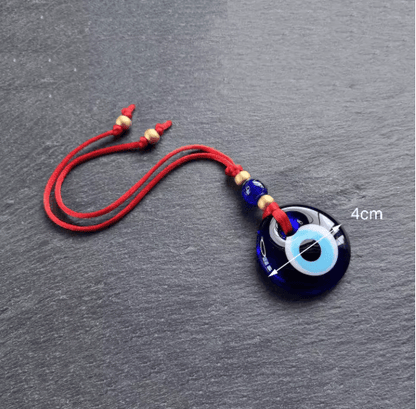 Handmade Turkish Evil Eye Pendant Lucky Glass Bead Wall & Car Hanging Decor