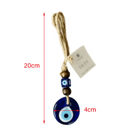 Handmade Turkish Evil Eye Pendant Lucky Glass Bead Wall & Car Hanging Decor