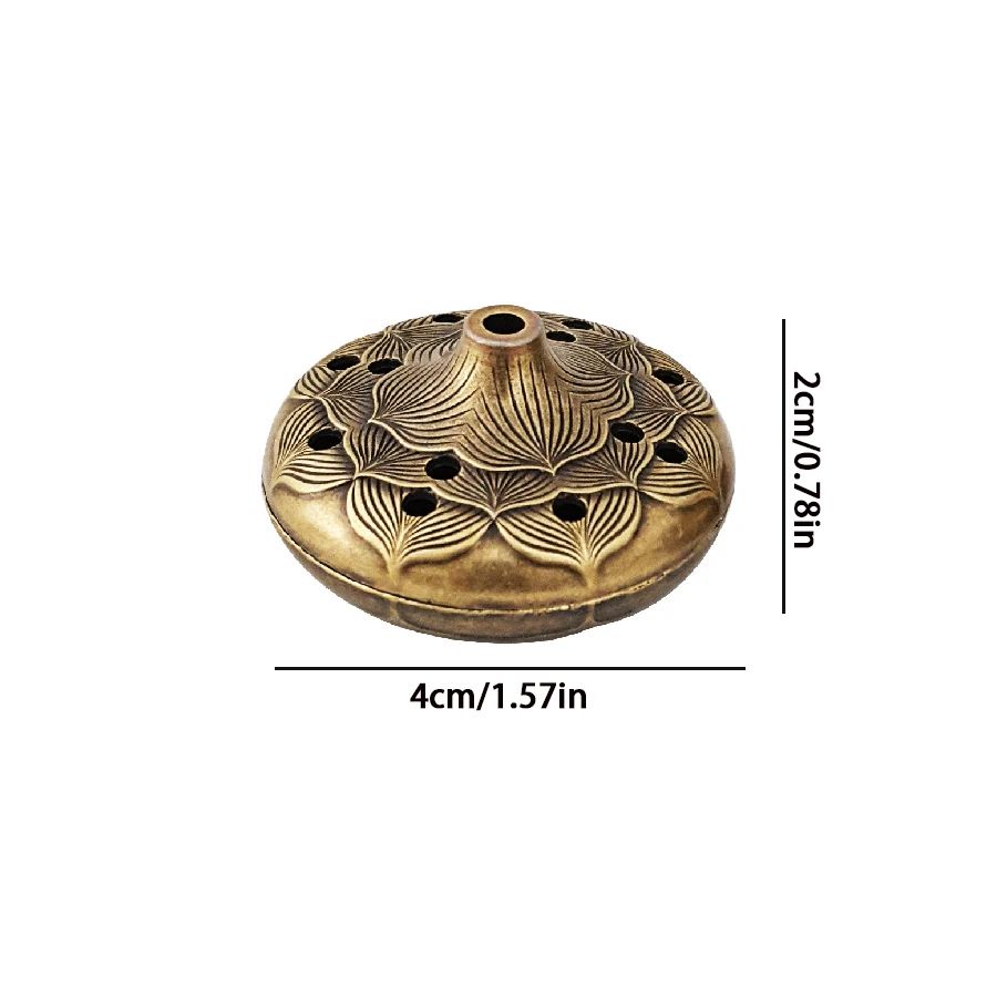 Antique Brass Incense Burner Dragon Phoenix Mini Incense Holder Decor