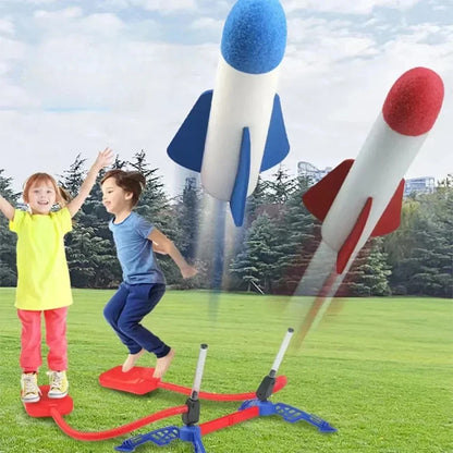 Glow Rocket Launcher for Kids Outdoor LED Flying Rocket Toy