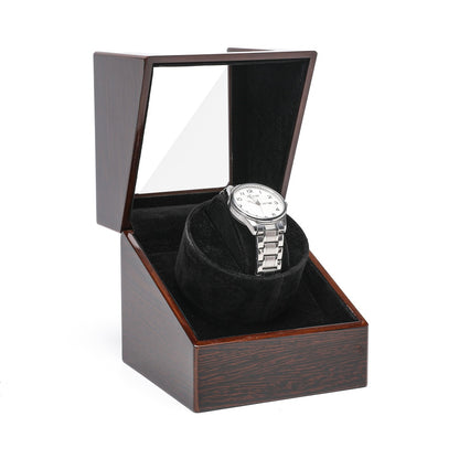 Luxury Automatic Watch Winder Box Wooden Single Watch Case with Mabuchi Motor